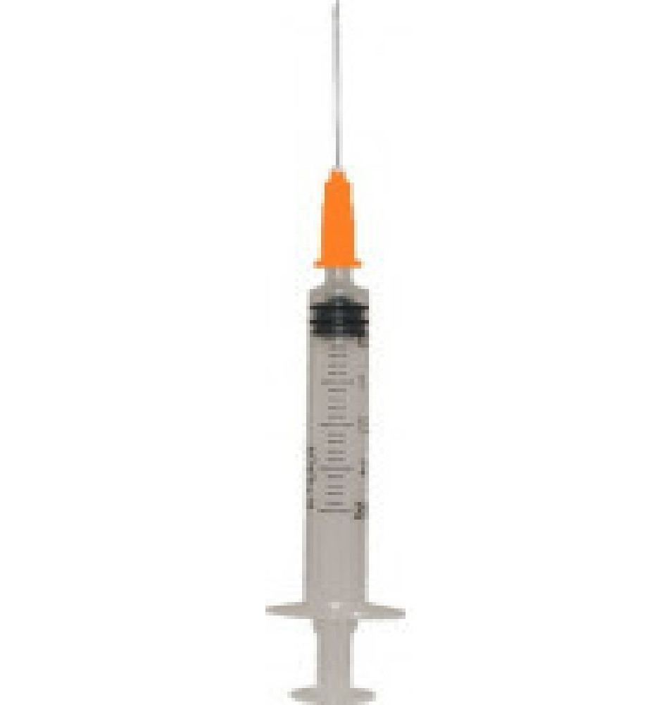 Jeringas de 3ml con aguja de 0,5mm x 25mm 25G