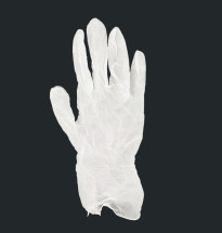 Guantes de vinilo con polvo