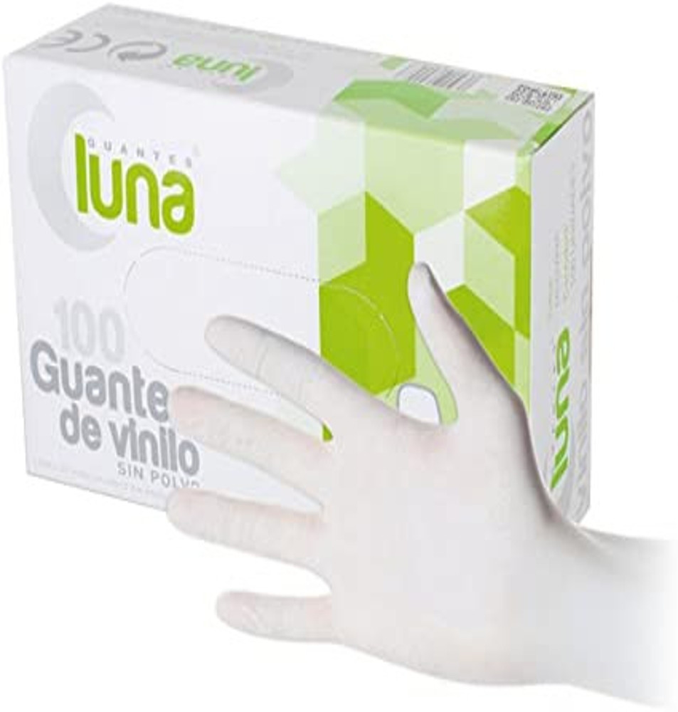 Guantes de Vinilo sin polvo Talla L (Grande)
