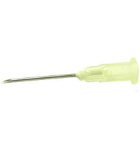 Agujas intravenosas estériles. G19 Crema 1,1X25 mm.