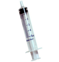 Jeringas sin aguja de 5 ml. con Luer Central