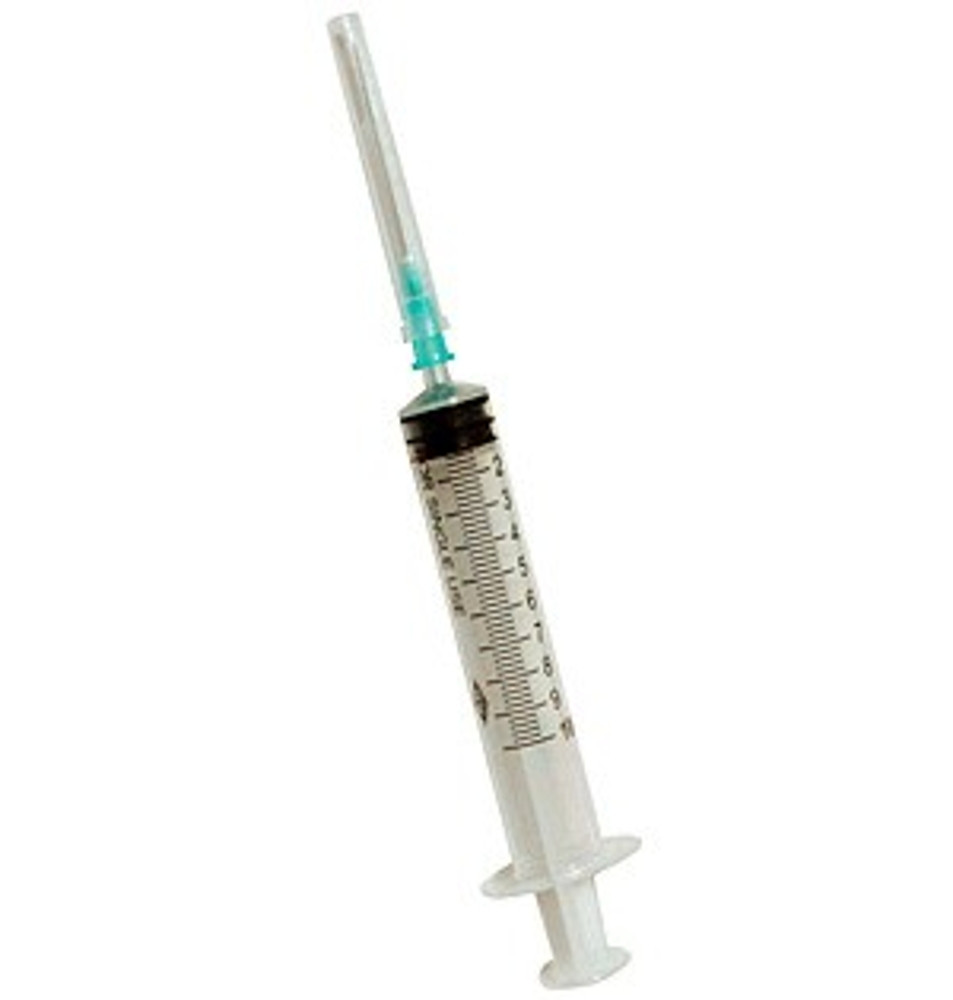 Jeringas de 10 ml. con aguja de 0,8 mm. X 40 mm. G21