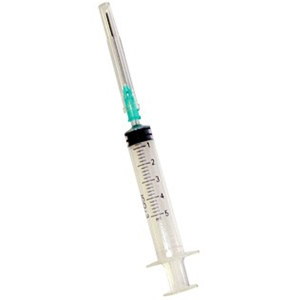 Jeringas de 5 ml. con aguja de 0,8 mm. X 40 mm. G21