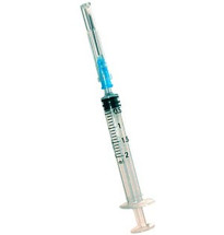 Jeringas de 3 ml. con aguja de 0,6 mm. X 25 mm. G23