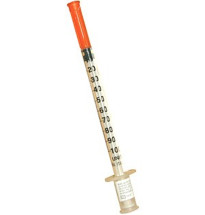 Jeringas de insulina 1 ml. con aguja de 0,3 mm. X 8 mm.