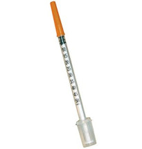 Jeringas de insulina 0,5 ml. con aguja de 0,33 mm X 12 mm.