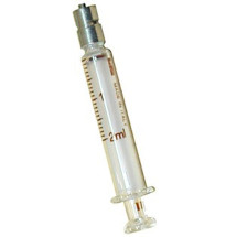 Jeringa de Cristal de 2 ml. con Luer-Lock central