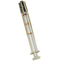 Jeringa de Cristal de 1 ml. con Luer-Lock central