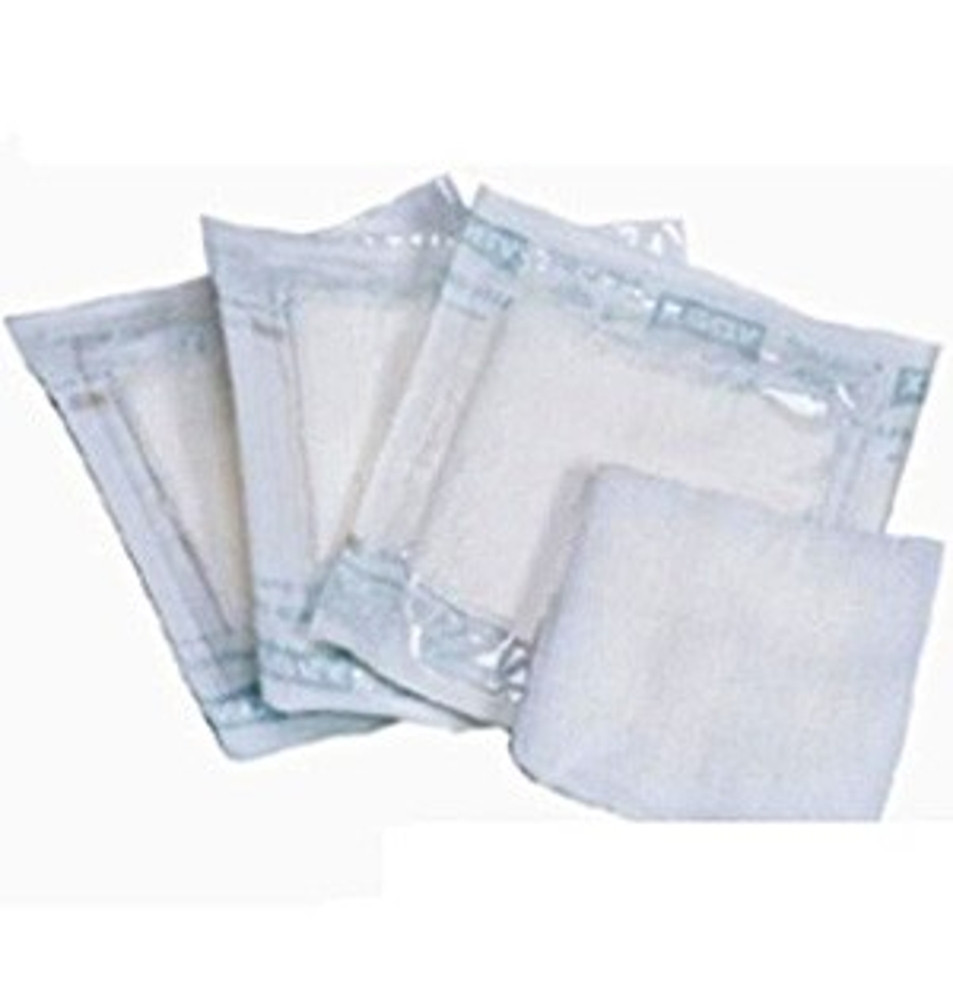 Gasas en sobres estériles de 5 unidades de 16 hilos 60x40 cm.